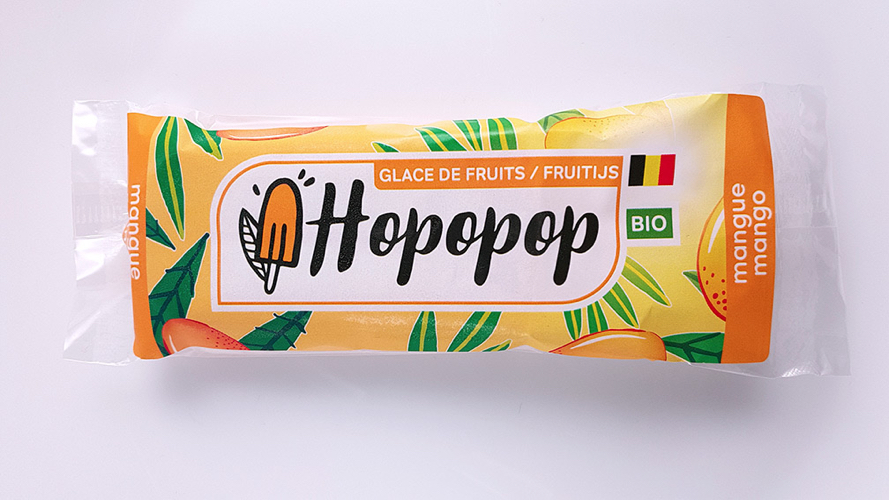 Hopopop Glace de fruits mangue bio 80ml